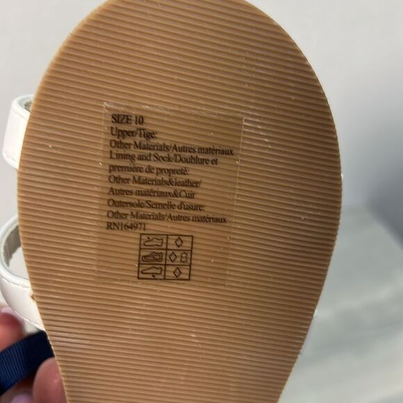 Janie and Jack 100048892 Flower Strap Sandal white NWT - Picture 9 of 9